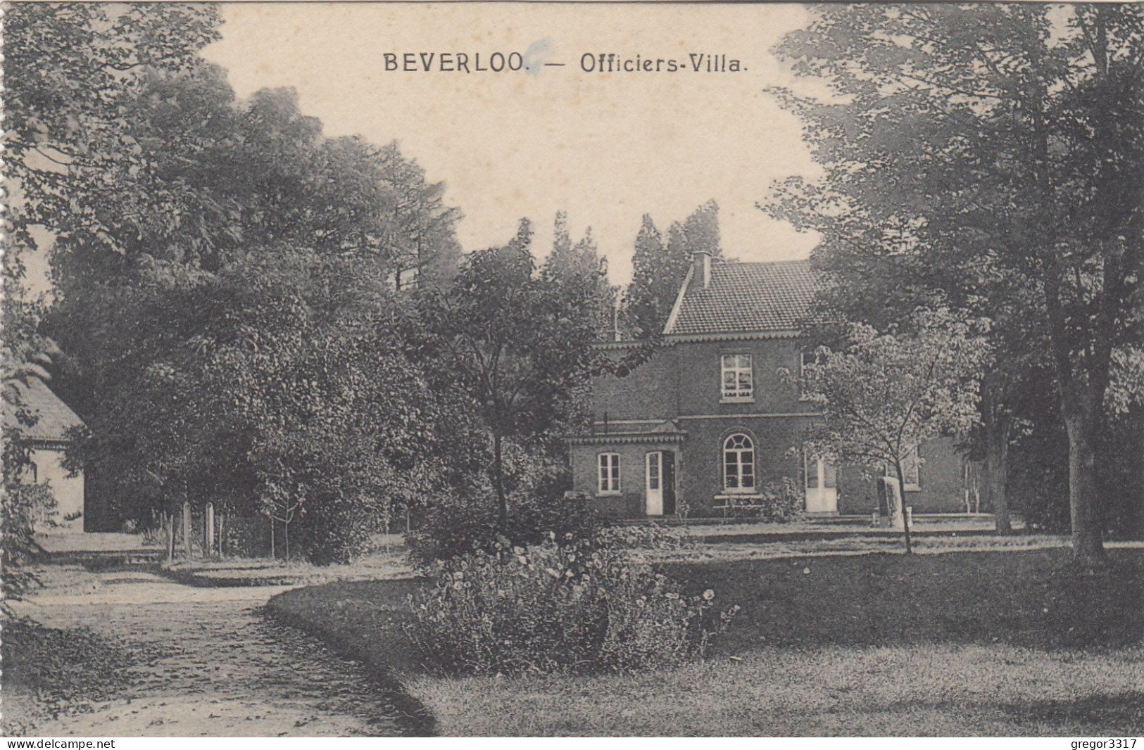 D8381) BEVERLOO - Officiers Villa - Old !!  Feldpost 1917 - Beringen