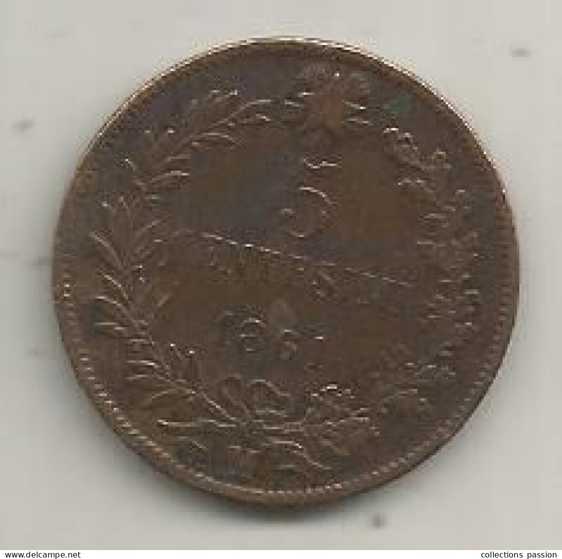 Monnaie, ITALIE , 5 Centesimi, 1861 M, 2 Scans - 1861-1878 : Victor Emmanuel II