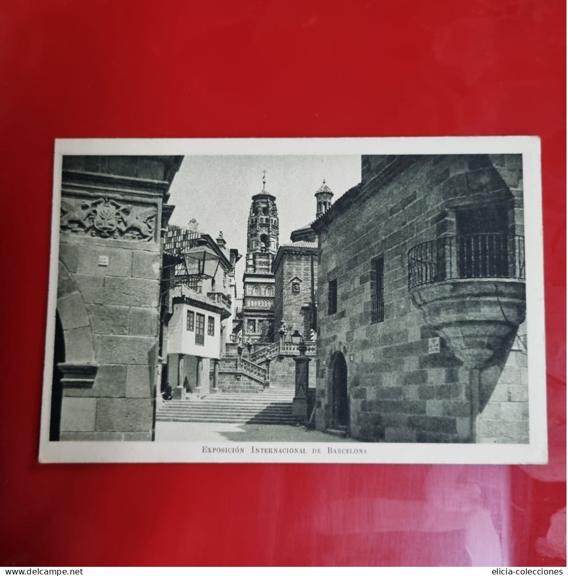 Postal No Circulada - España - EXPOSICIÓN INTERNACIONAL DE BARCELONA - GRADAS DE SANTIAGO DE COMPOSTELA - C11 - Colecciones Y Lotes