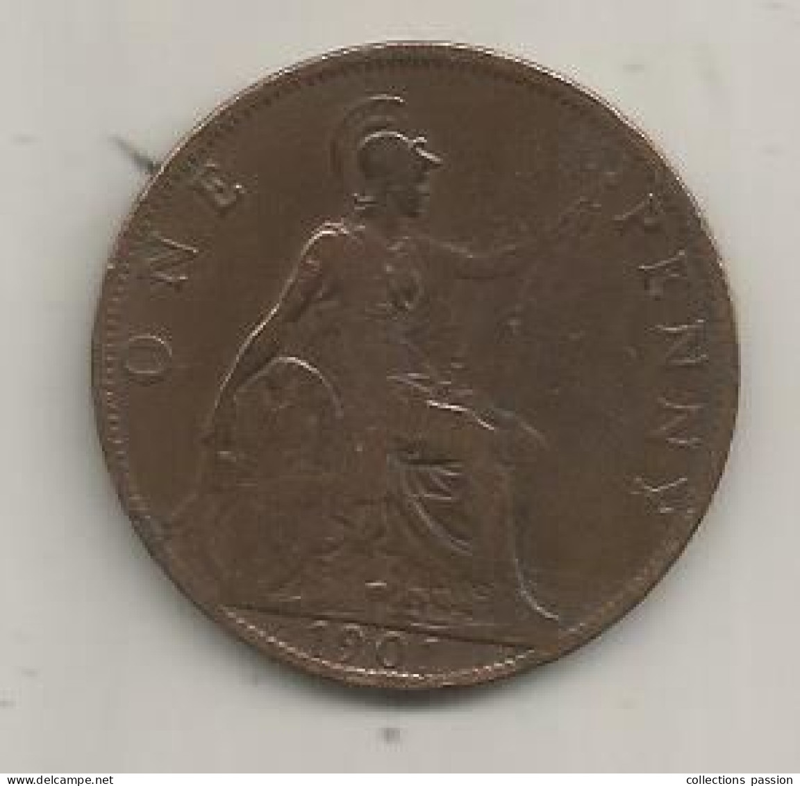 Monnaie, Grande Bretagne, 1, One Penny, 1901, Victoria, 2 Scans - Sonstige & Ohne Zuordnung