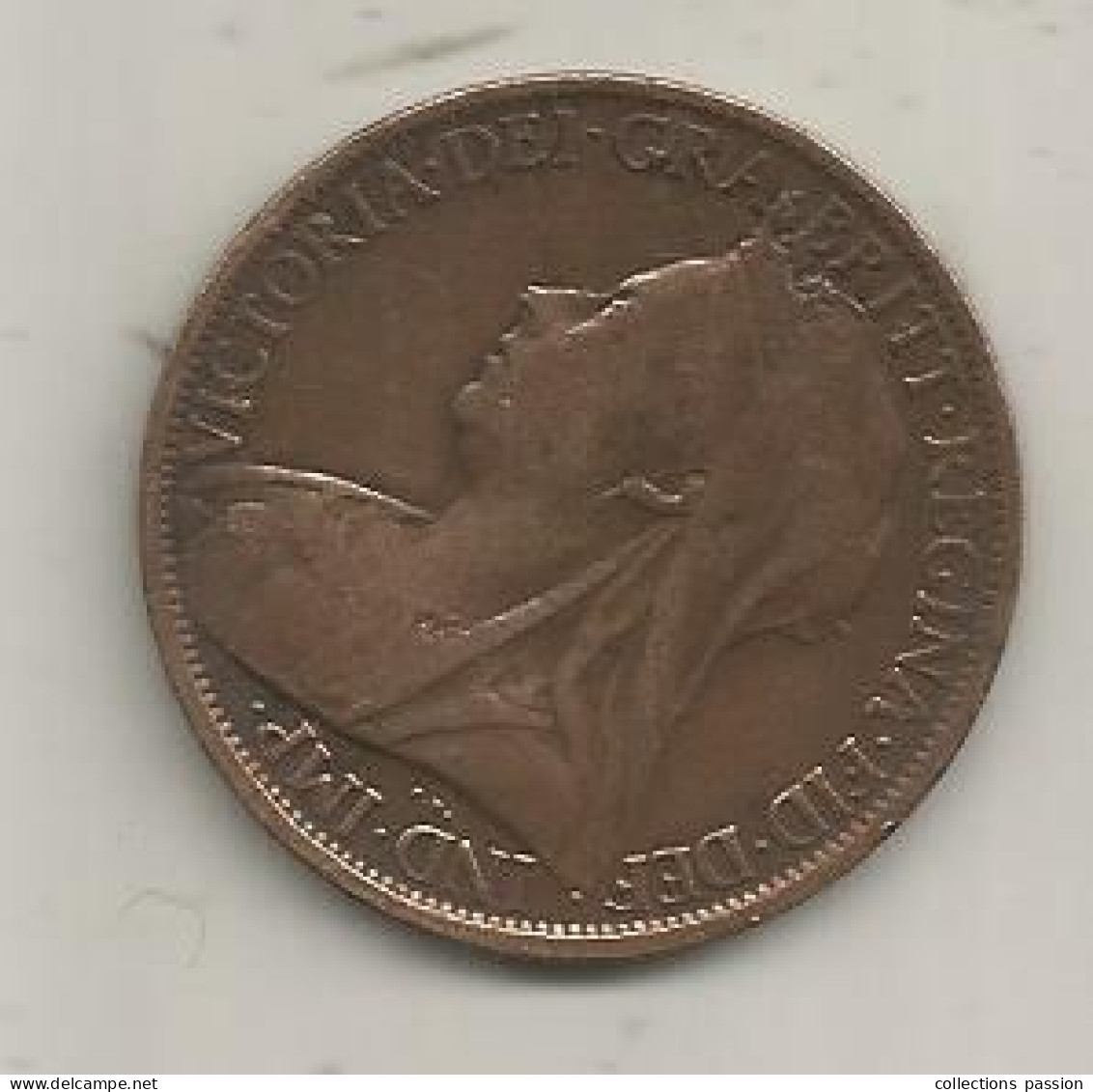 Monnaie, Grande Bretagne, 1, One Penny, 1901, Victoria, 2 Scans - Sonstige & Ohne Zuordnung