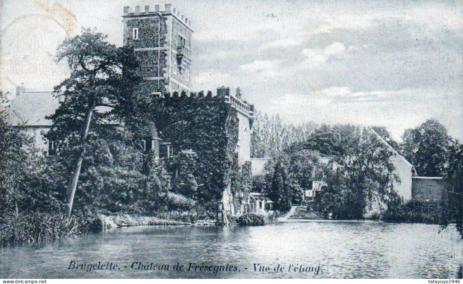 BRUGELETTE  Chateau De Fresegnies  Vue Ce L'étang    Voyagé En 1908 - Brugelette