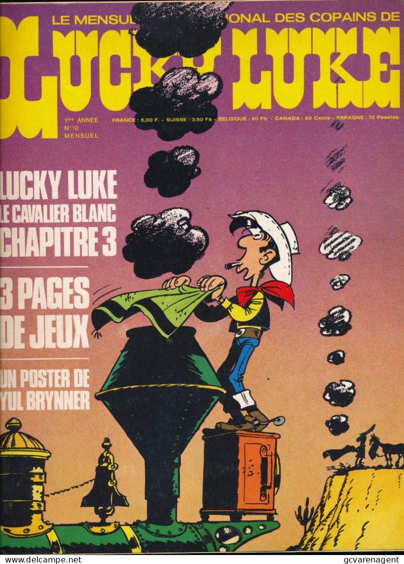 LE MENSUEL INTERNATIONAL DES COPAINS DE LUCKY LUKE  1ere ANNEE N° 10 - Lucky Luke