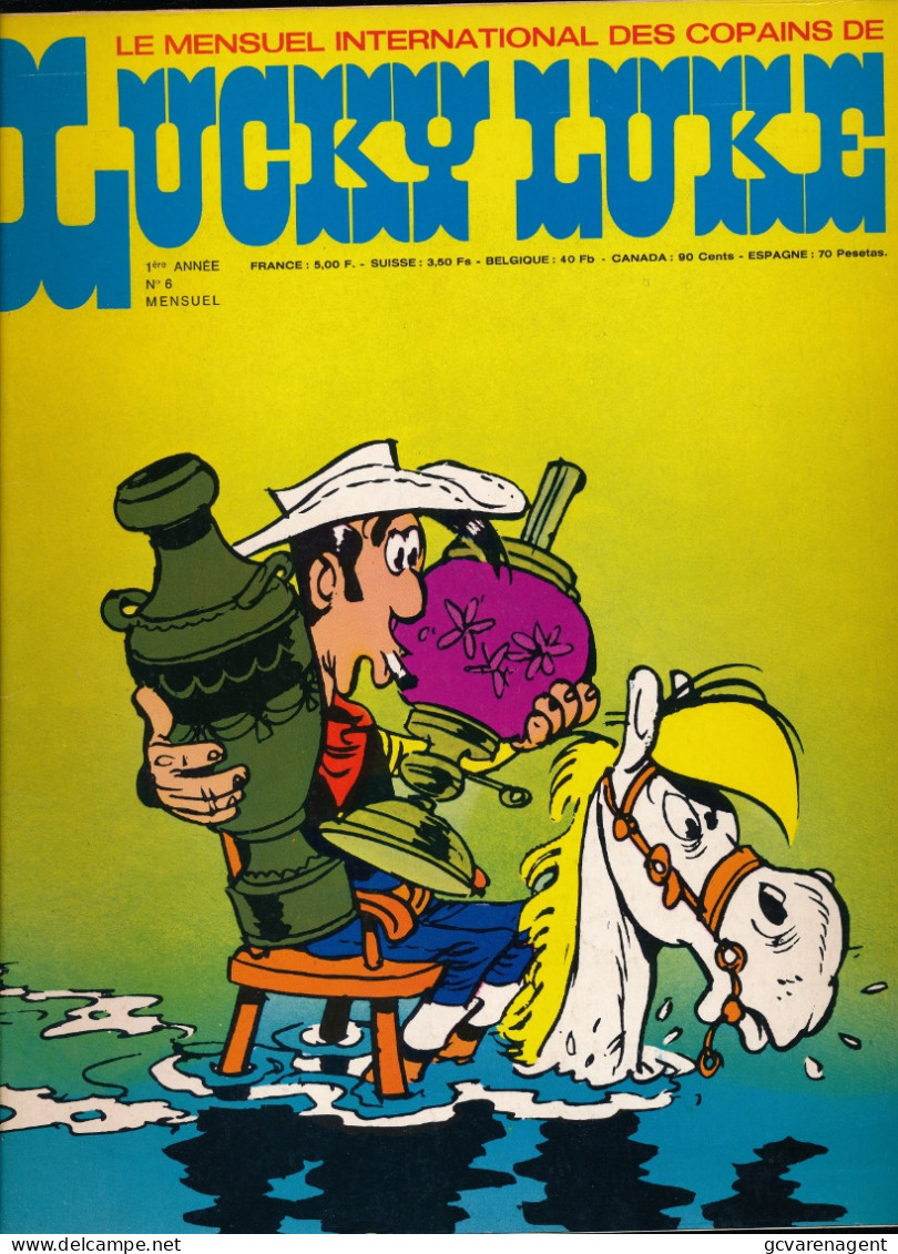 LE MENSUEL INTERNATIONAL DES COPAINS DE LUCKY LUKE  1ere ANNEE N° 6 - Lucky Luke