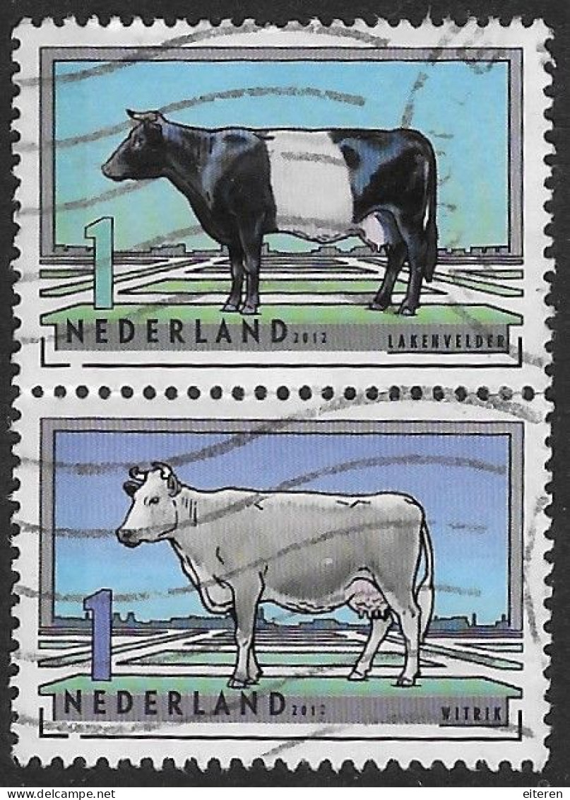 NVPH 2976-2978 - 2012 - Koeien - Lakenvelder - Witrik - Used Stamps