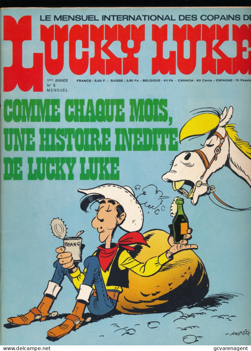 LE MENSUEL INTERNATIONAL DES COPAINS DE LUCKY LUKE  1ere ANNEE N° 5 - Lucky Luke