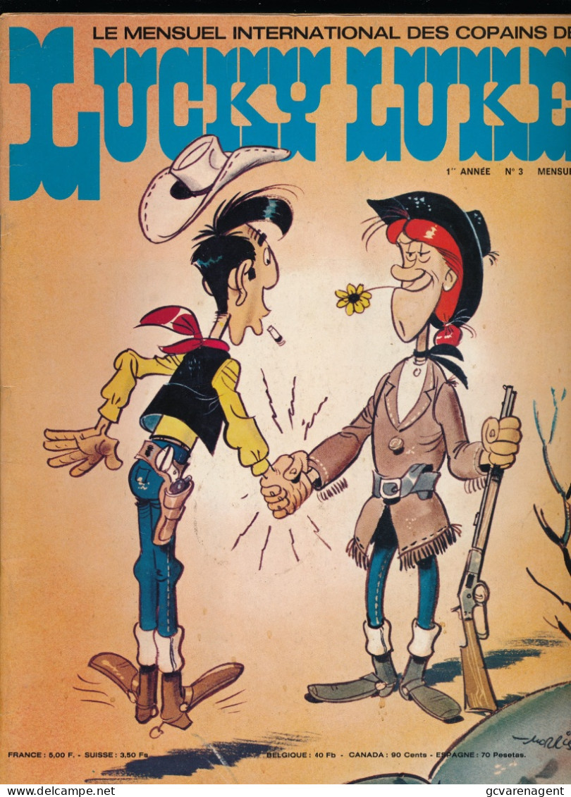 LE MENSUEL INTERNATIONAL DES COPAINS DE LUCKY LUKE  1ere ANNEE N° 3 - Lucky Luke