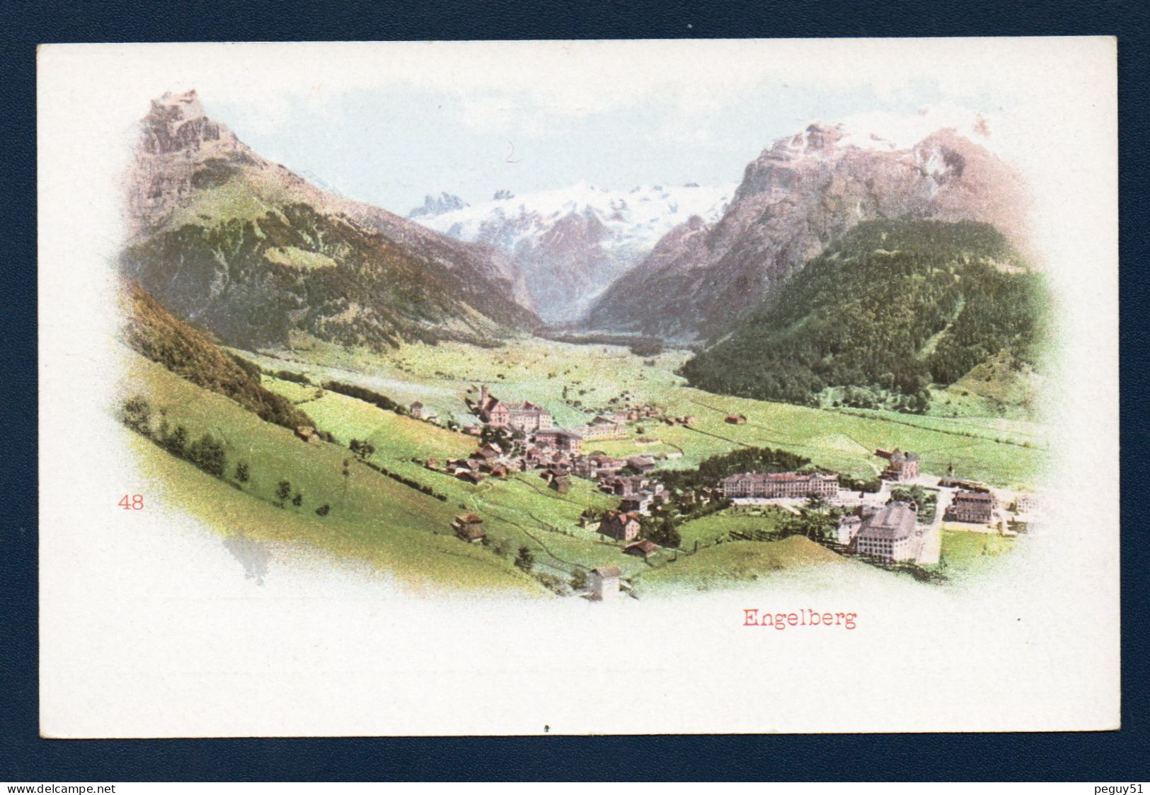 Obwald. Engelberg. Panorama Avec Le Hahnen, Le Spannörter Et Le Titlis. Ca 1900 - Engelberg