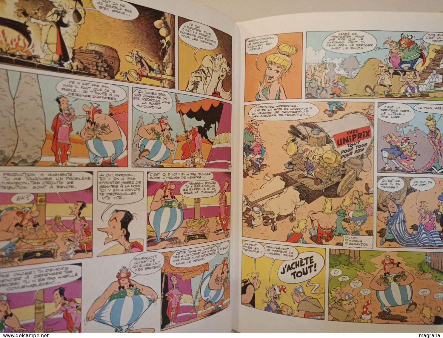 Une aventure d'Astérix le Gavlois. Obélix et compagnie. Texte de Goscinny, dessins de Uderzo. Dargaud Editeur. 1976.