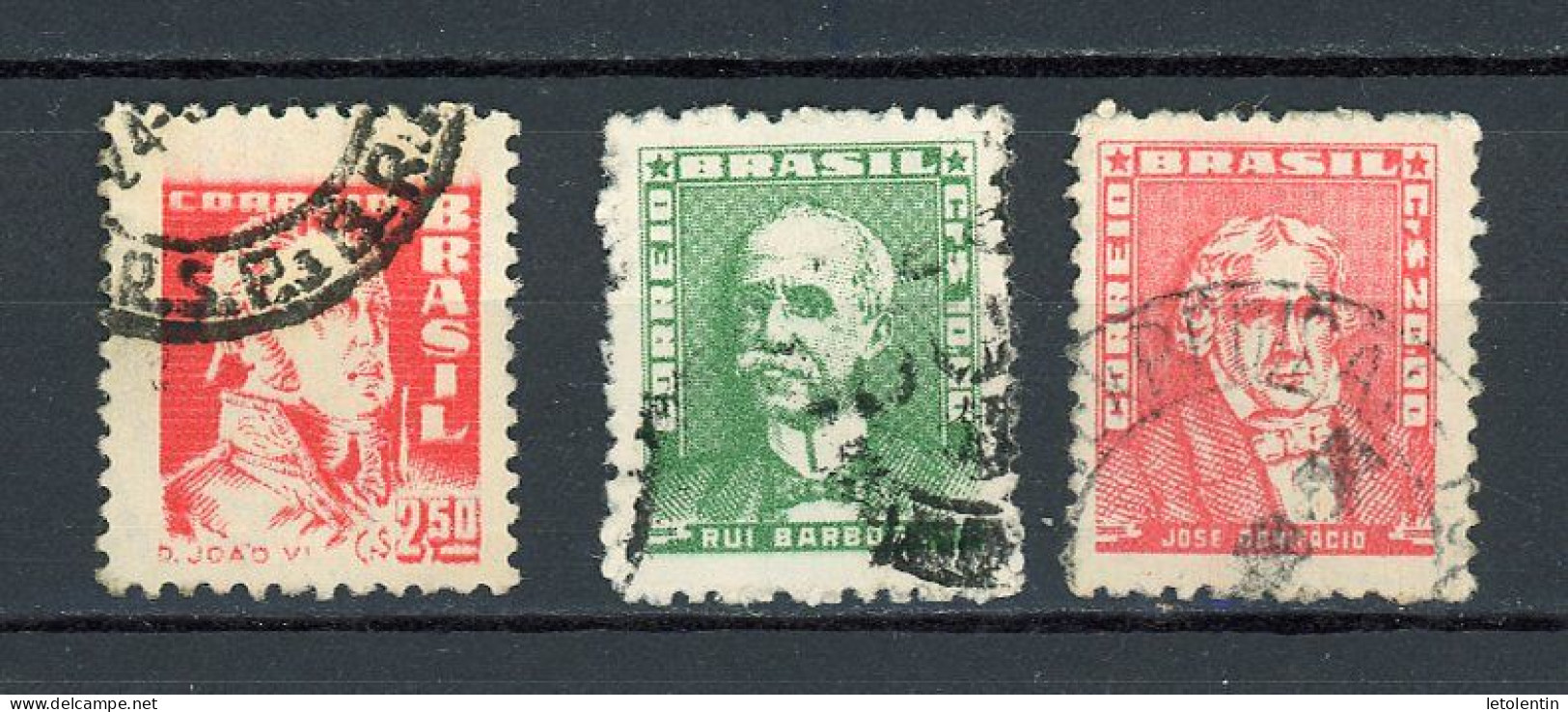 BRESIL - PERSONNAGES - N° Yvert 677+677A+678 Obli. - Used Stamps