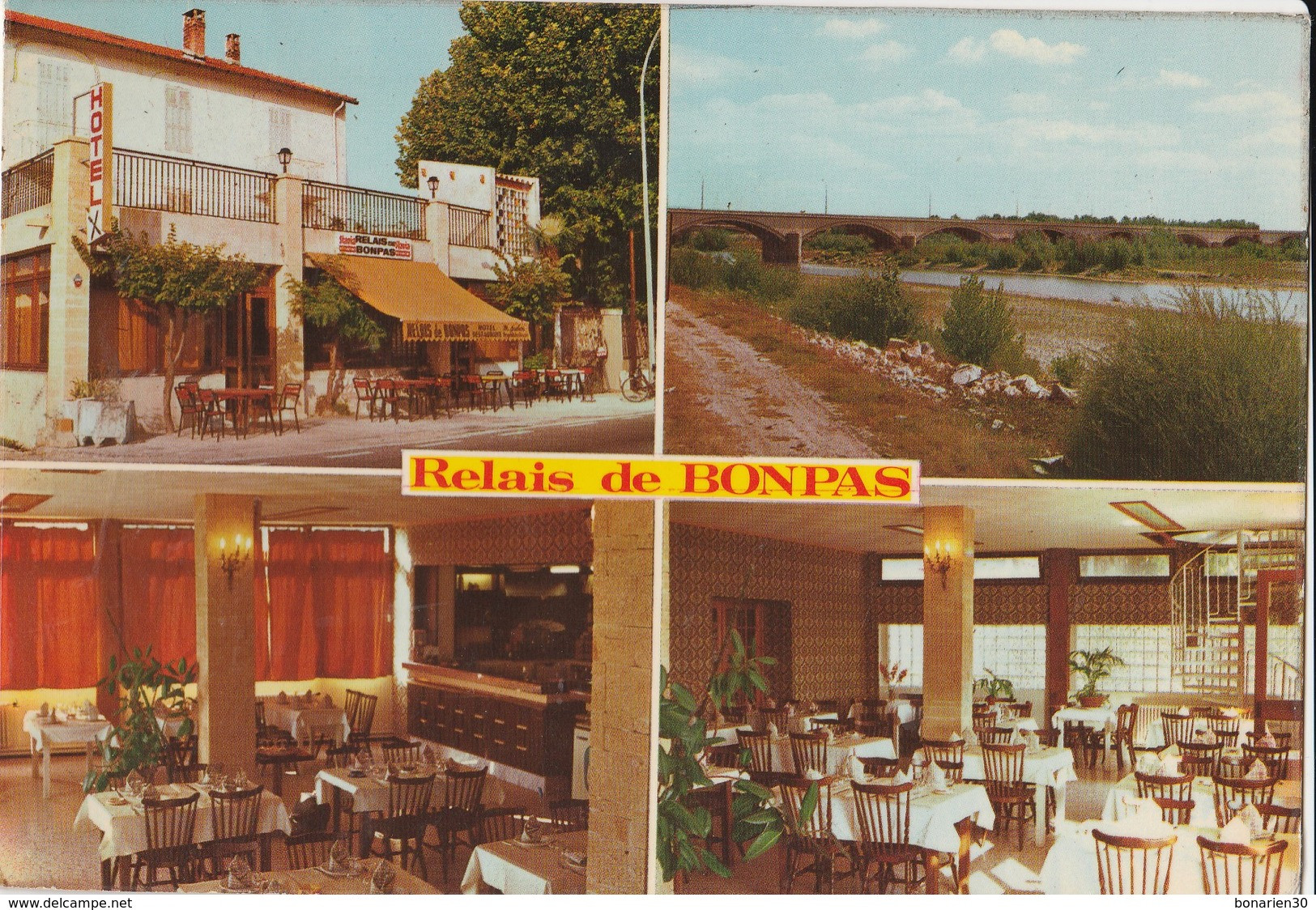 CPSM 84   CAUMONT MONTFAVET RELAIS DE BONPAS RN 7 - Caumont Sur Durance