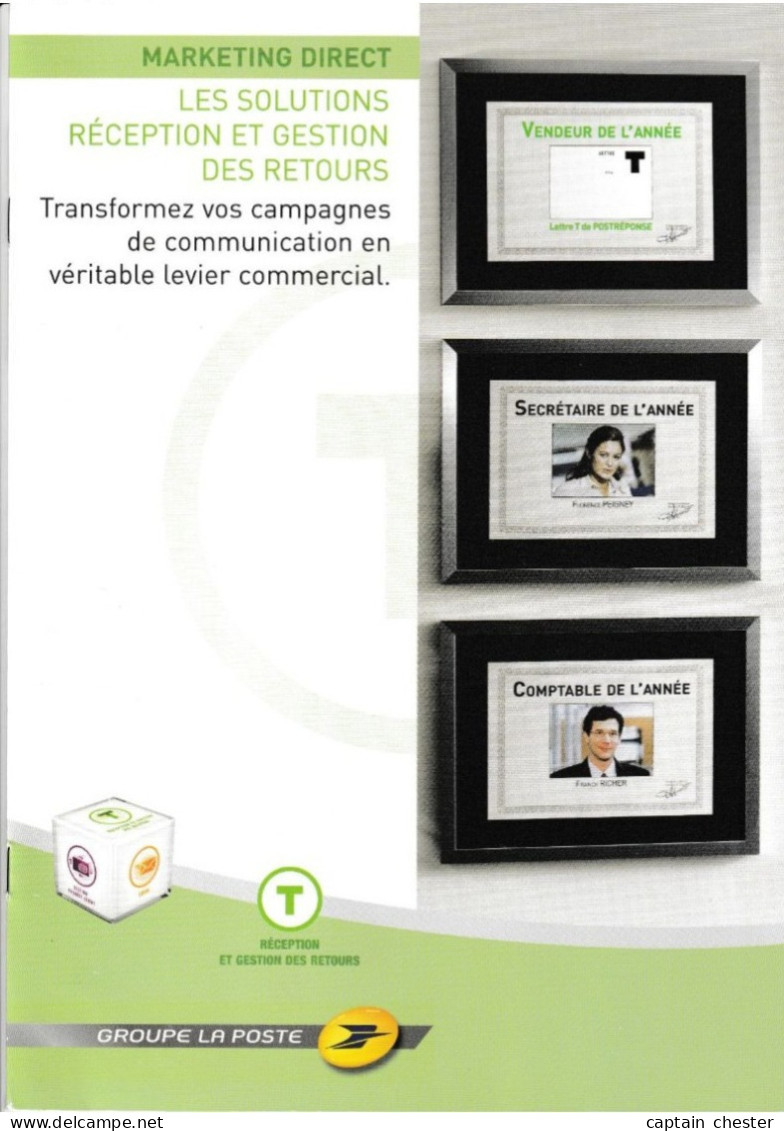 PLAQUETTE MARKETING DIRECT AVEC ENVELOPPES SPECIMEN ( T GF ET PF ET POSTREPONSE ) - PAP : Antwoord /Lamouche