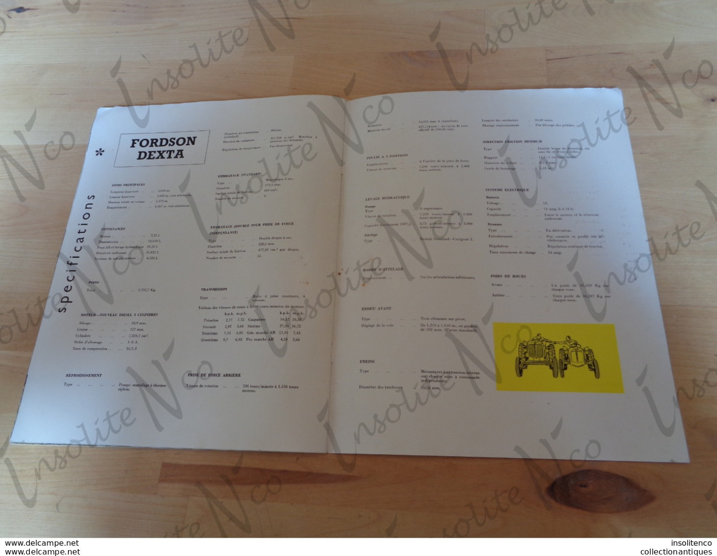 Catalogue publicitaire Tracteur Fordson Dexta - 1957 - Ford Motor Company Limited