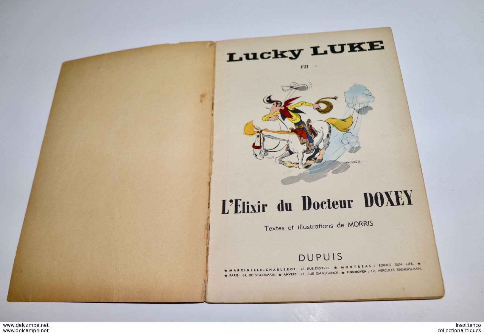 Morris - Lucky Luke - T7 - EO 01/1955 - L'Elixir Du Docteur Doxey - Bon état Général - Lucky Luke