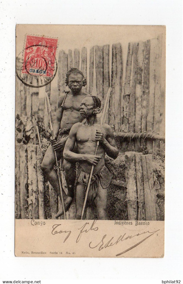 !!! GABON, CPA DE LIBREVILLE DE 1907 POUR PARIS - Storia Postale