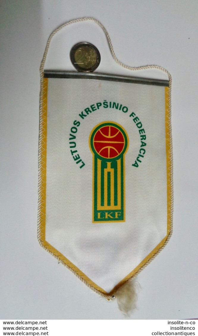 Fanion Basketball Lituanie Lietuvos Krepsinio Federacija - Uniformes, Recordatorios & Misc