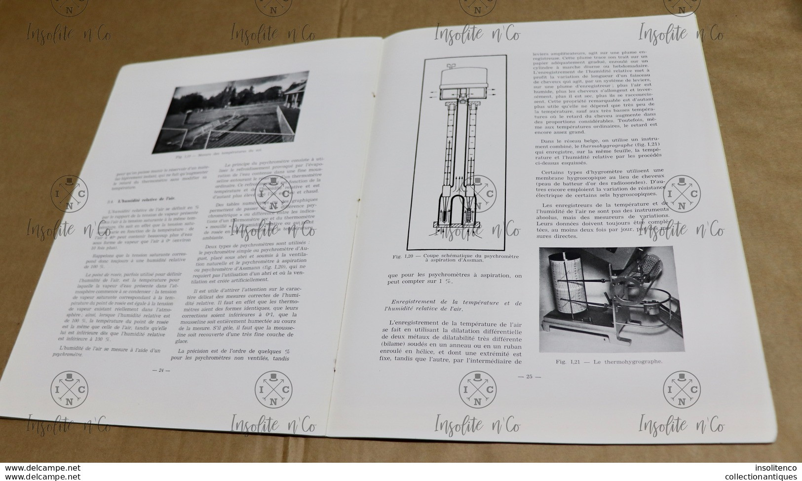 Observations Et Instruments Météorologiques - Dufour Et Poncelet - 1954 - Institut Royal Météorologique De Belgique - Other & Unclassified