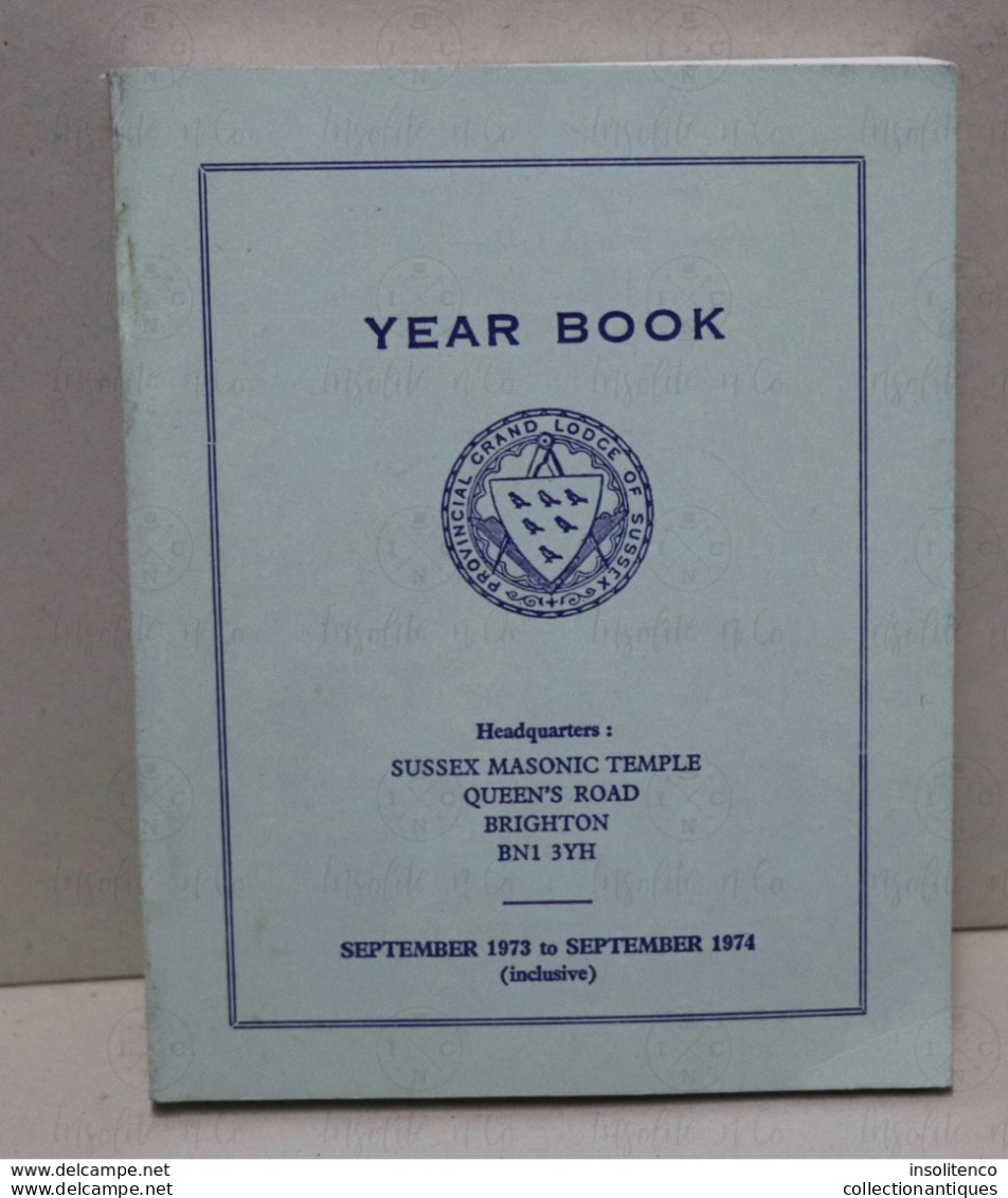 Year Book Sussex Masonic Temple September 1973 To September 1974 - 311 Pages - Spiritualismus