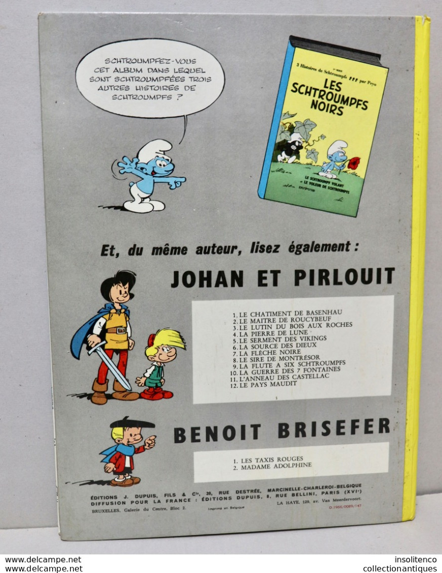 Benoît Brisefer - Peyo et Will - Les Taxis Rouges - Dupuis - Edition de janvier 1966 - Très Bel état