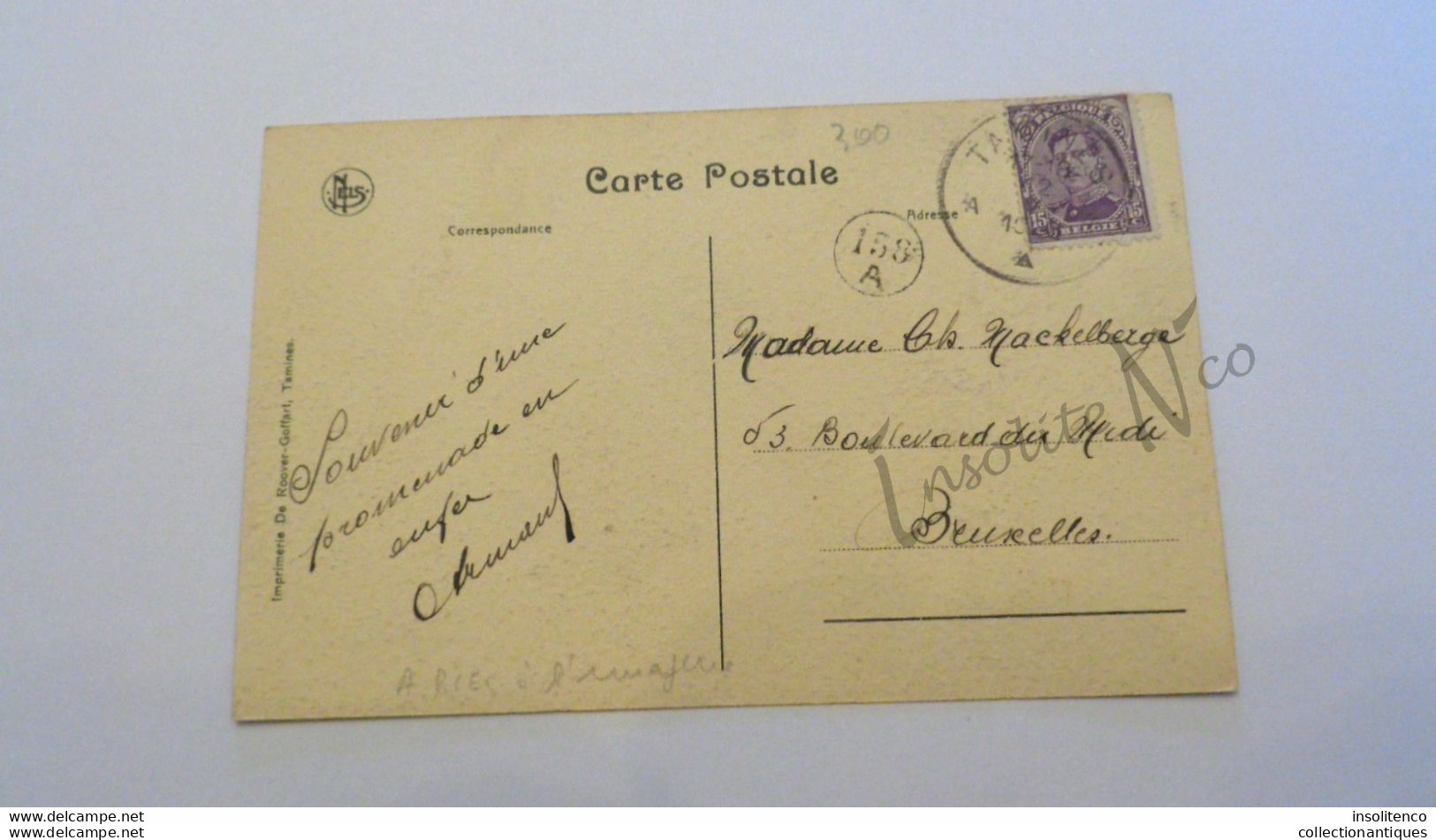 CPA Tamines Le Charbonnage De Falisolle - Circulée - Divisée - Bon état - 1915 - Sambreville