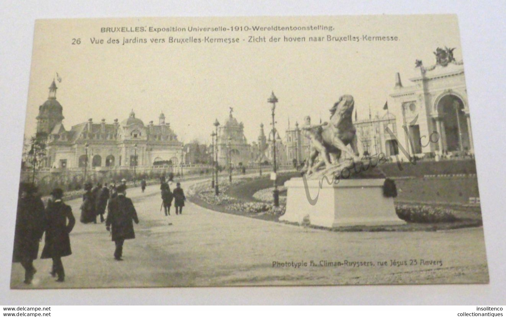 CPA Exposition Universelle Bruxelles 1910 - Vue Des Jardins Vers Bruxelles Kermesse - Non Circulée - Divisée - Neuf - Ausstellungen