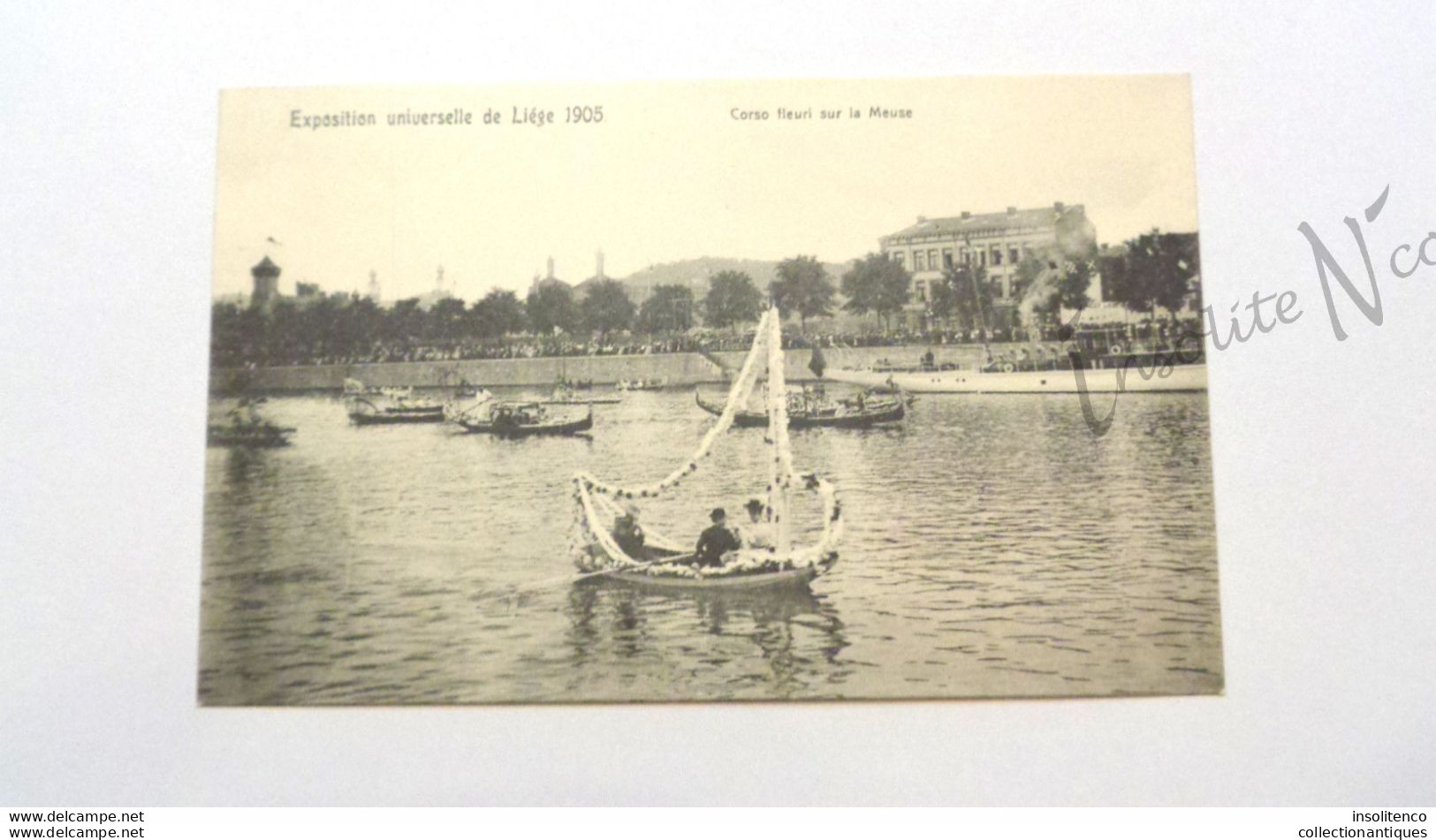 CPA Exposition Universelle De Liège 1905 Corso Fleuri Sur La Meuse - Non Divisée - Non Circulée - Neuf - Cachet Officiel - Ausstellungen