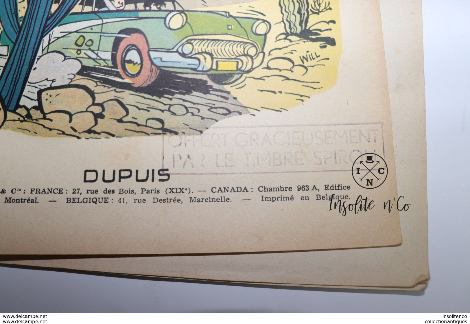 Will Et Rosy - Tif Et Tondu Contre La Main Blanche - EO Belge Brochée - 1956 - Dupuis - Etat Moyen - Tif Et Tondu