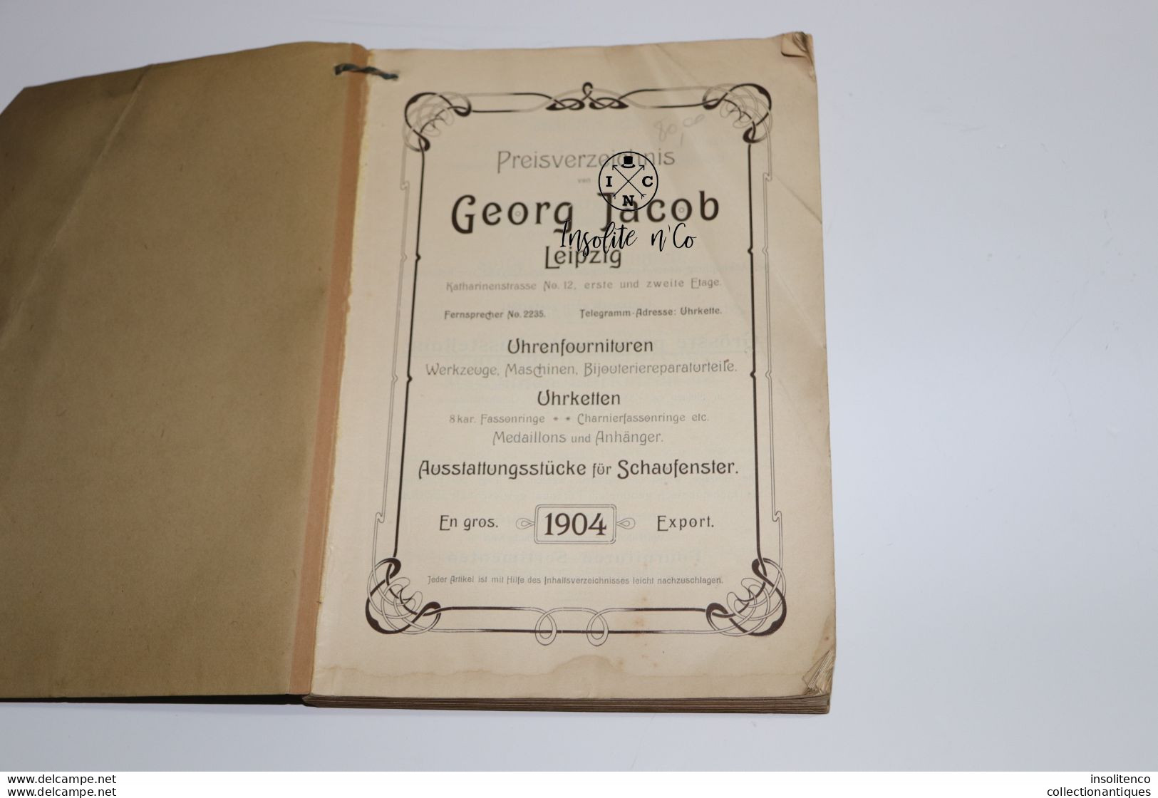 Horlogerie - Catalogue De Prix Pour Les Pièces Georg Jacob - 1904 - 592 Pages - Leipzig - Cataloghi