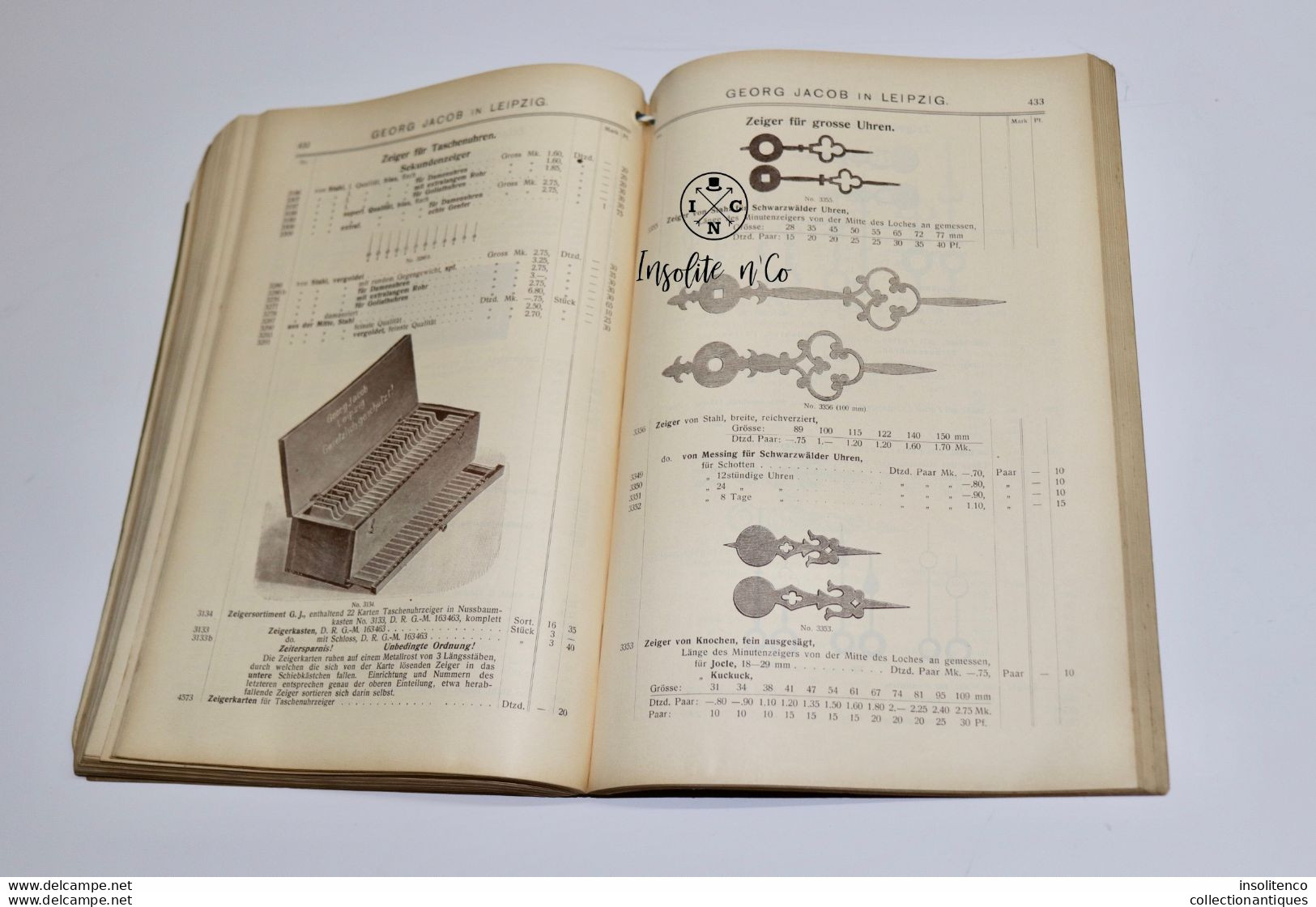 Horlogerie - Catalogue De Prix Pour Les Pièces Georg Jacob - 1904 - 592 Pages - Leipzig - Catalogi