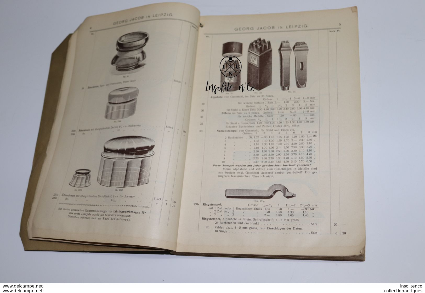 Horlogerie - Catalogue De Prix Pour Les Pièces Georg Jacob - 1904 - 592 Pages - Leipzig - Catálogos