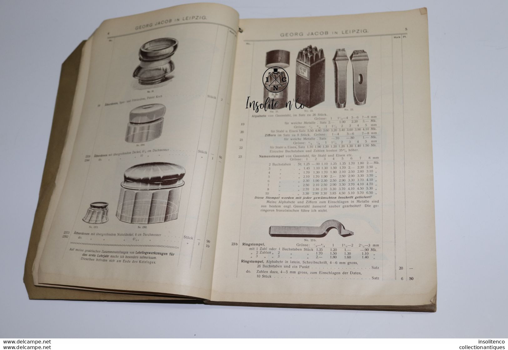 Horlogerie - Catalogue De Prix Pour Les Pièces Georg Jacob - 1904 - 592 Pages - Leipzig - Cataloghi