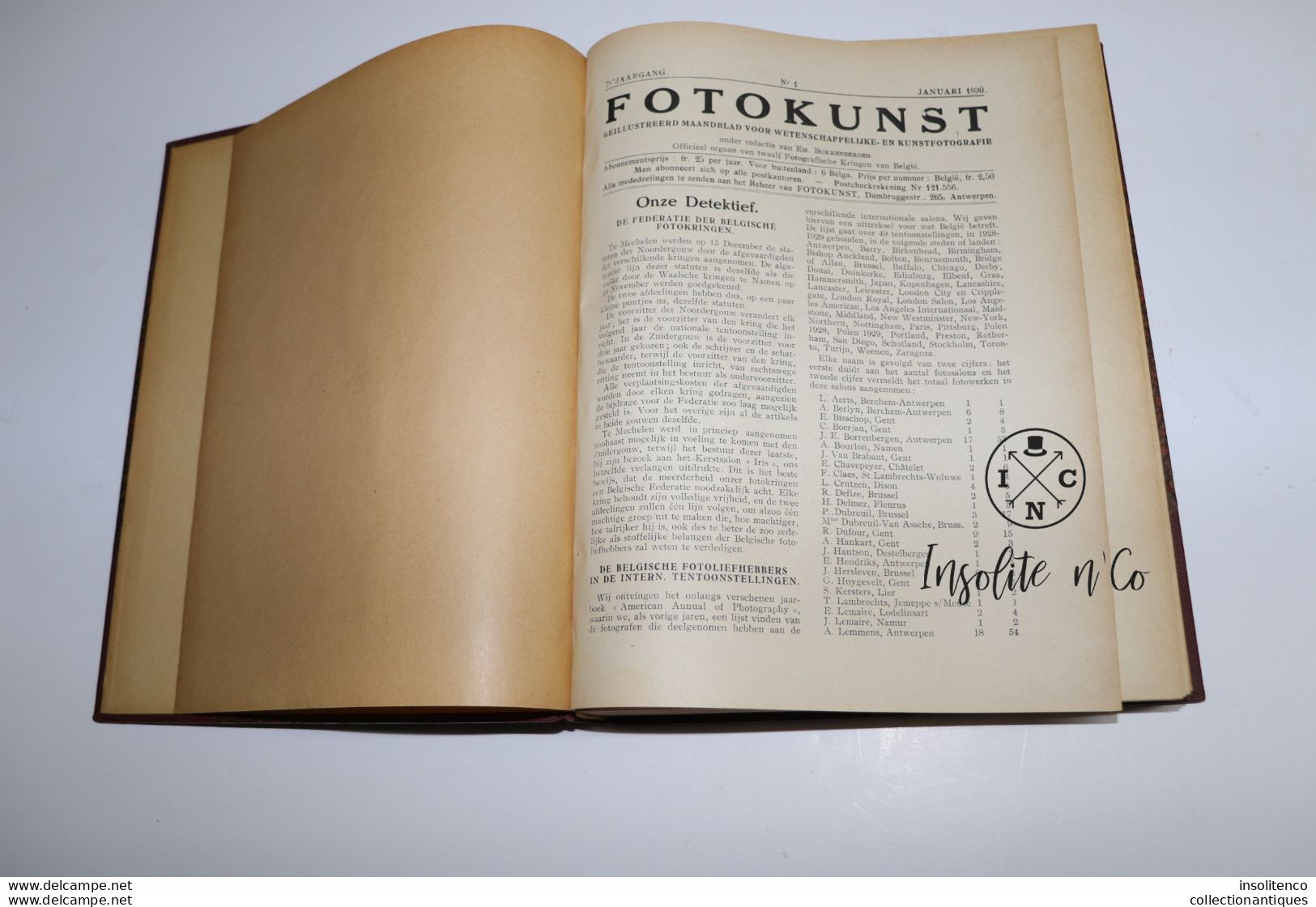 Fotokunst geillustreerd maandblad voor wetenschappelijke - en kunstfotografie 1928 -1930 - 1932 - 2 delen