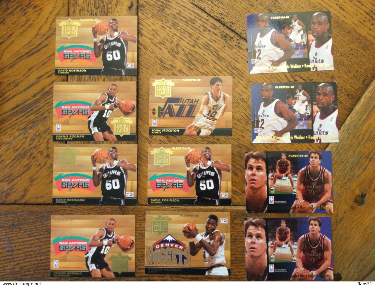 Vends 58 Cartes Fleer 94 95 - Lots