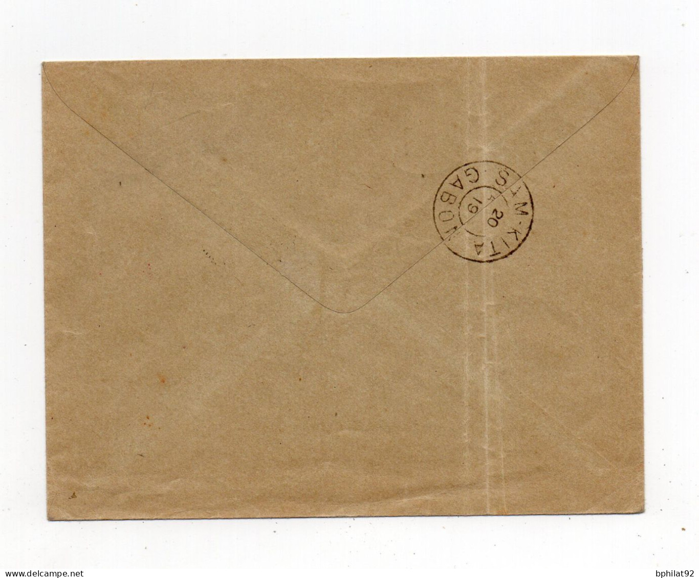 !!! ENTIER POSTAL NON VOYAGE, CACHET SAM-KITA (GABON) DE 1919 - Storia Postale