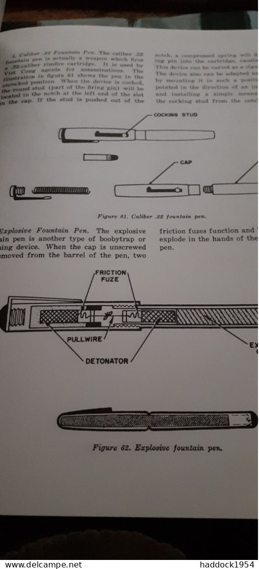 Viet Cong Boobytraps Mines And Mine Warfare Techniques Department Of The Army 1967 - Kriege US