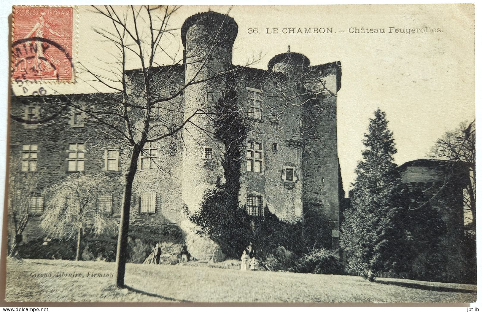 CPA Carte Postale / 42 Loire, Forez, Le Chambon-Feugerolles / Giroud, Libraire - 36 / Château Feugerolles. - Le Chambon Feugerolles