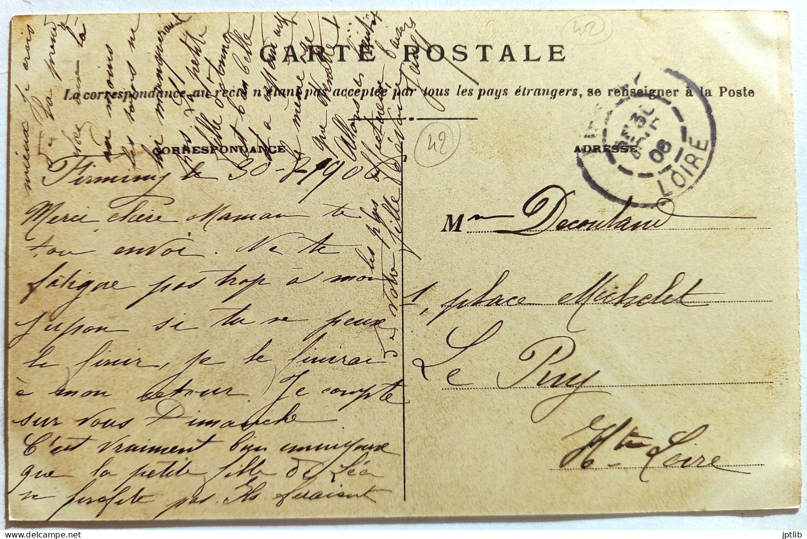 CPA Carte Postale / 42 Loire, Forez, Le Chambon-Feugerolles / Giroud, Libraire - 36 / Château Feugerolles. - Le Chambon Feugerolles