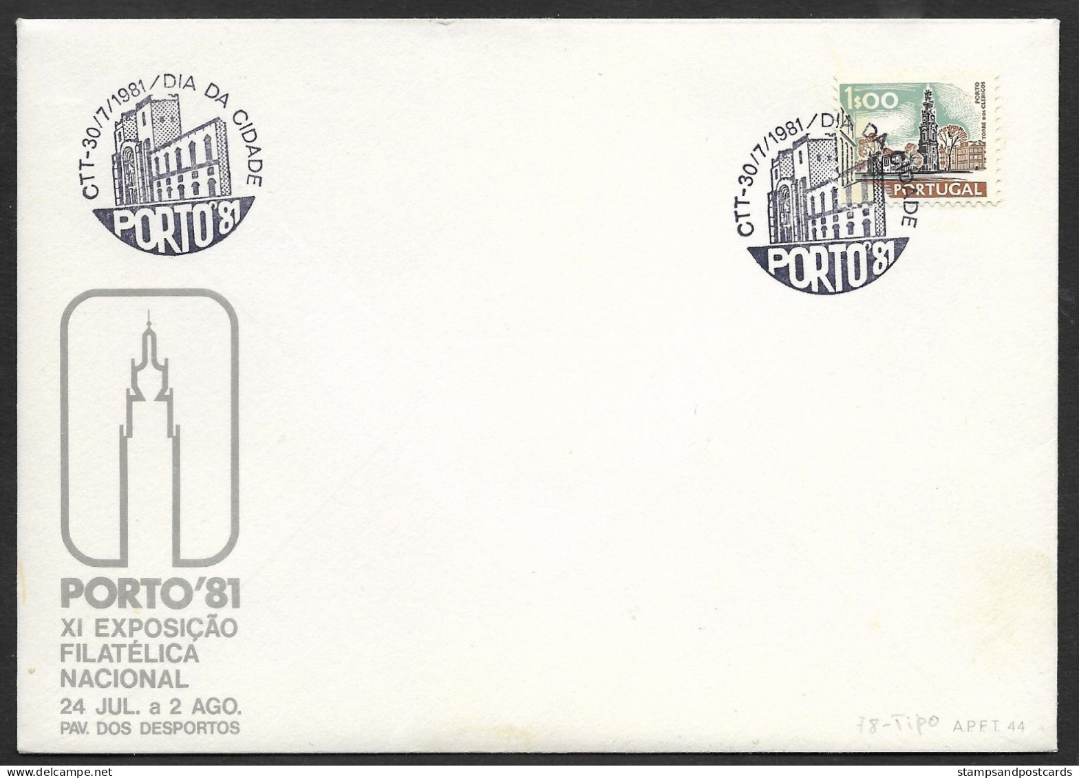 Portugal Cachet Commémoratif Expo Philatelique Porto 1981 Stamp Expo Event Postmark - Sellados Mecánicos ( Publicitario)