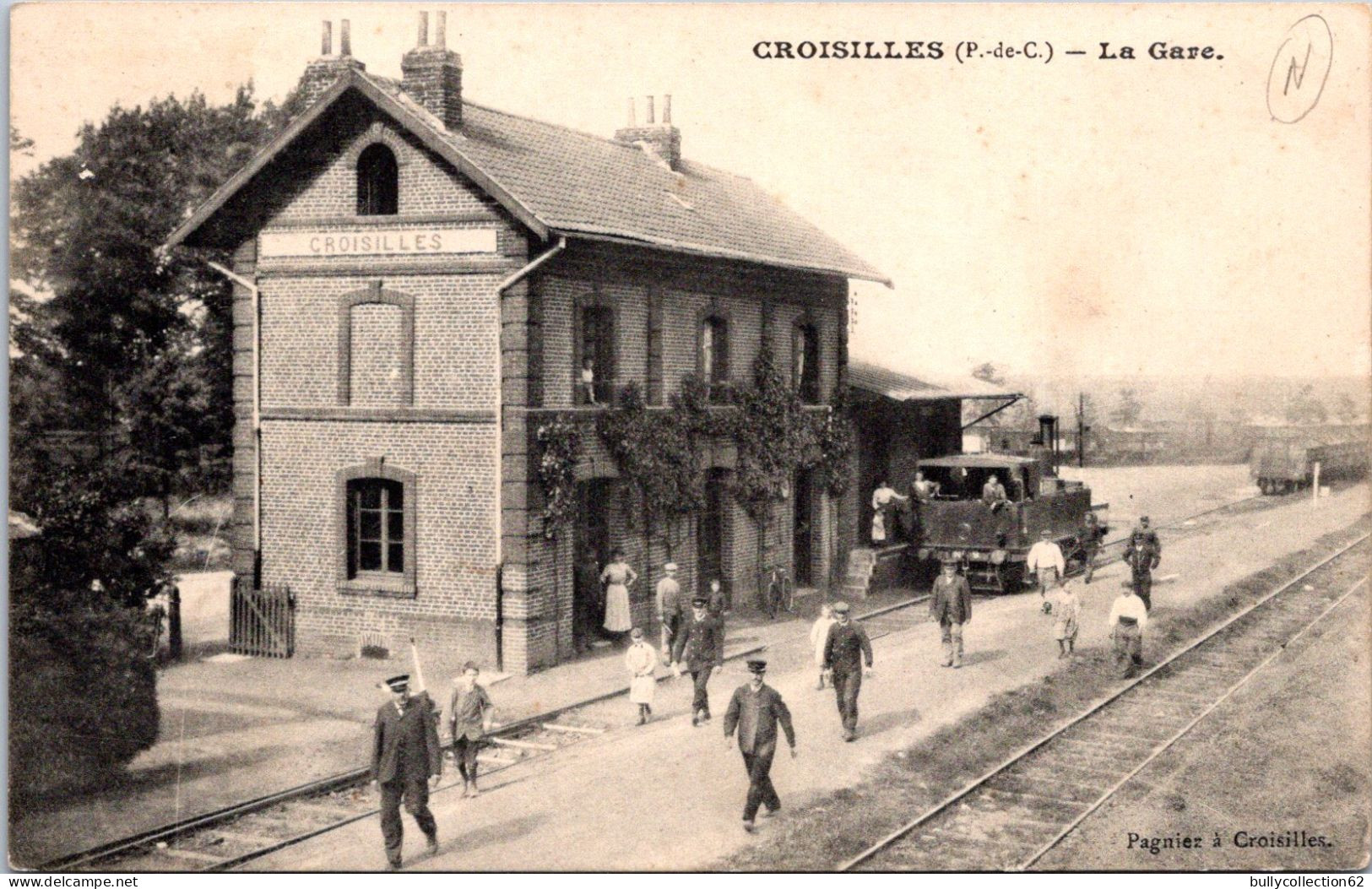 CPA  - SELECTION - CROISILLES -  La Gare - Croisilles