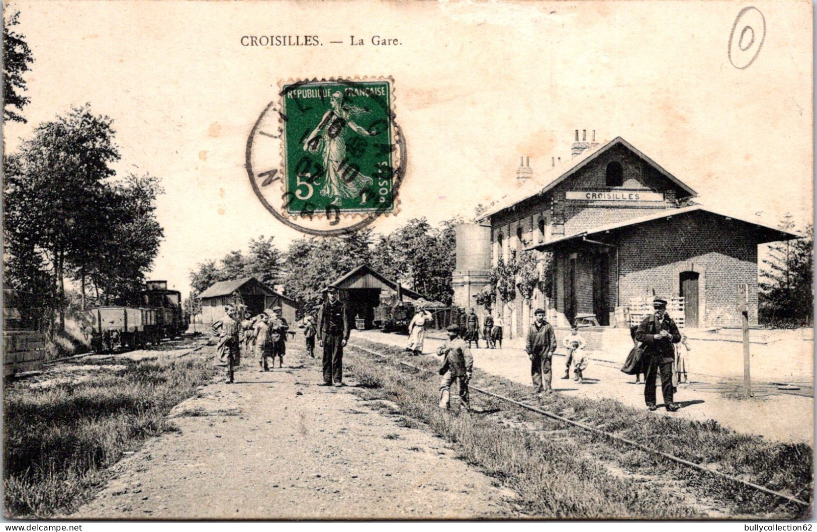 CPA  - SELECTION - CROISILLES -  La Gare - Croisilles