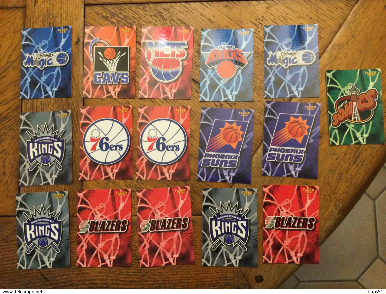 Vends 148cartes Fleer 96-97 NBA - Verzamelingen