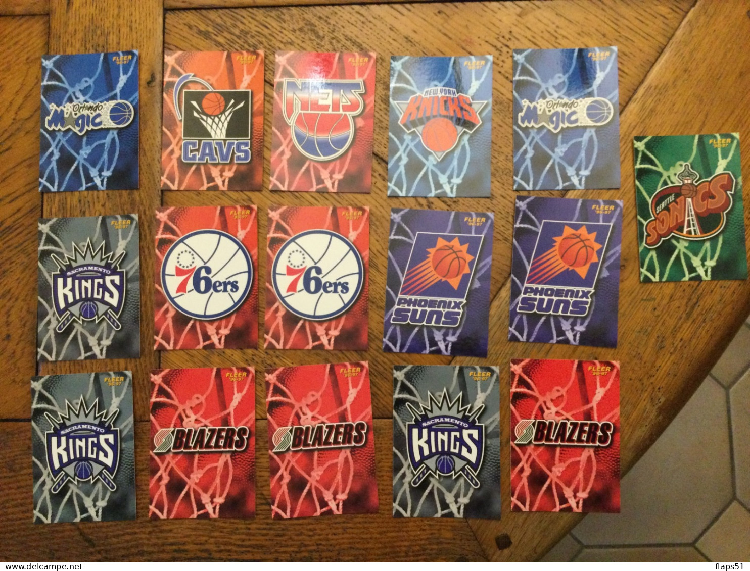 Vends 148cartes Fleer 96-97 NBA - Lots