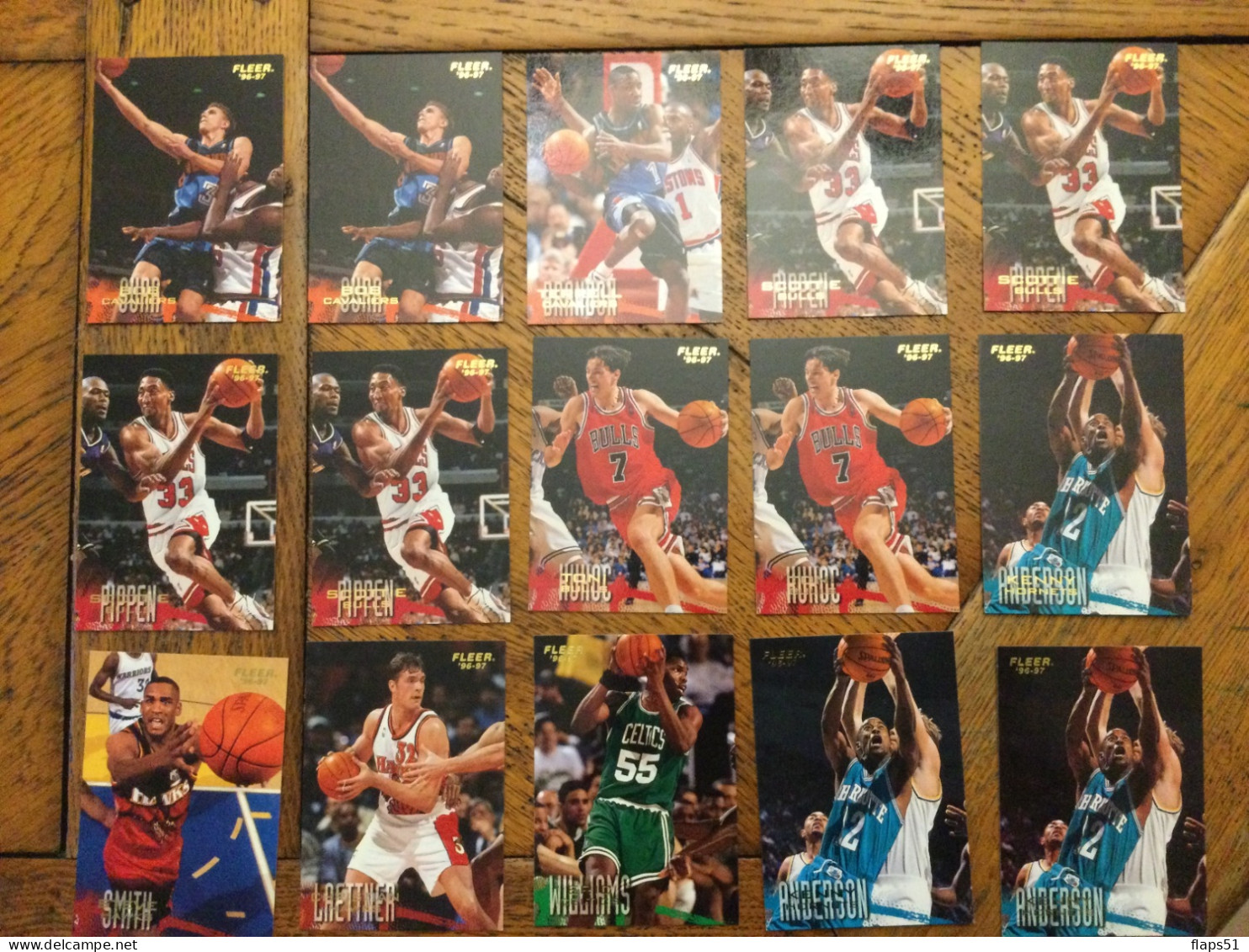 Vends 148cartes Fleer 96-97 NBA