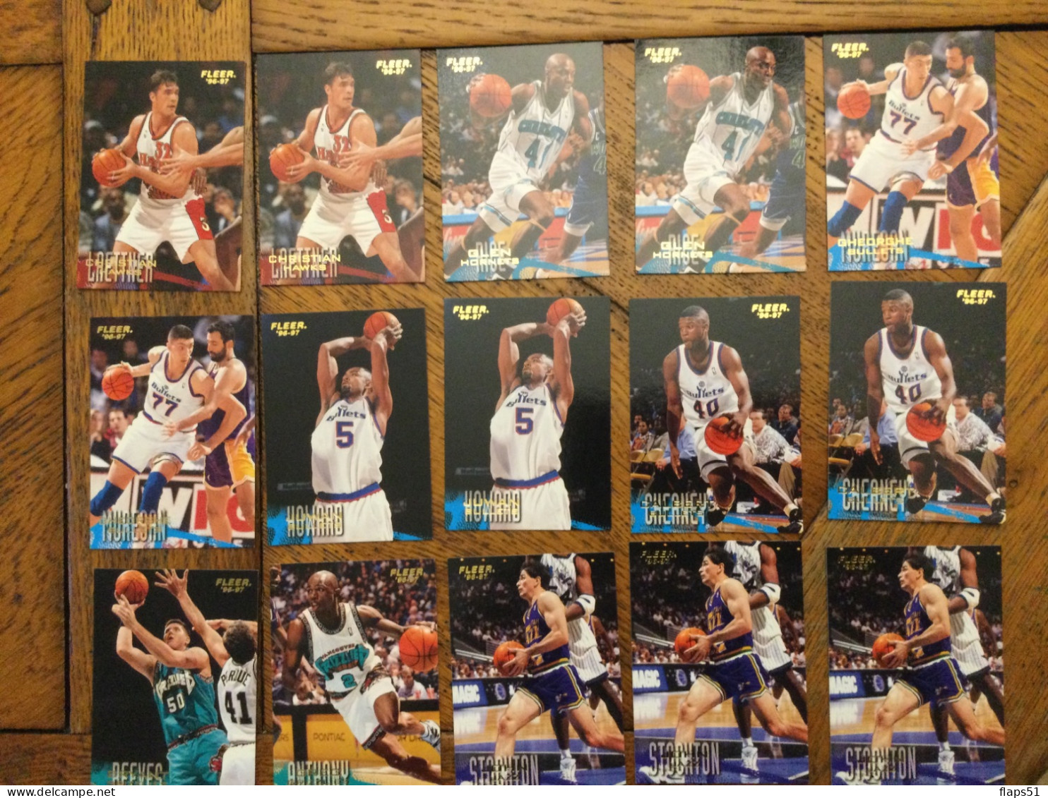 Vends 148cartes Fleer 96-97 NBA