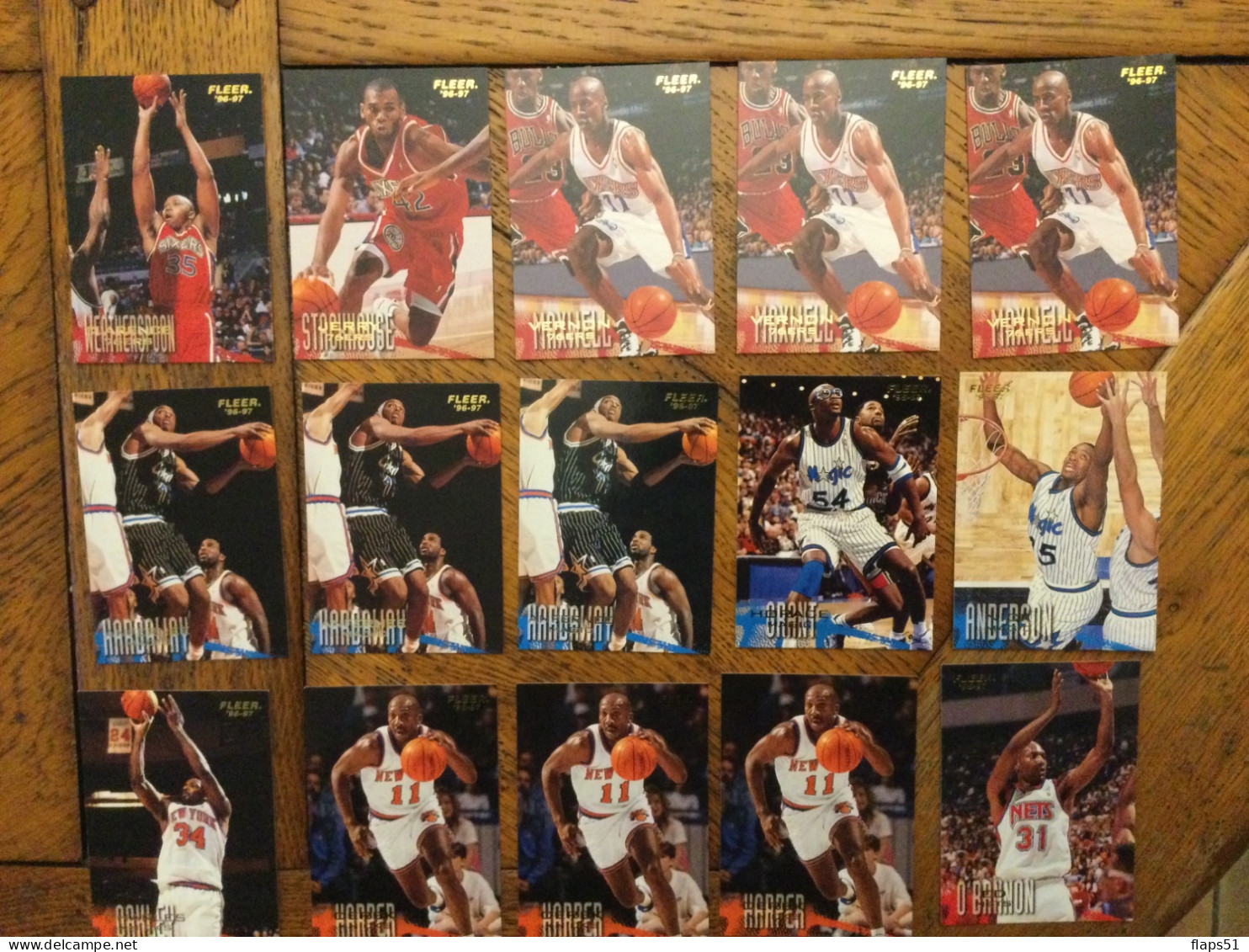 Vends 148cartes Fleer 96-97 NBA