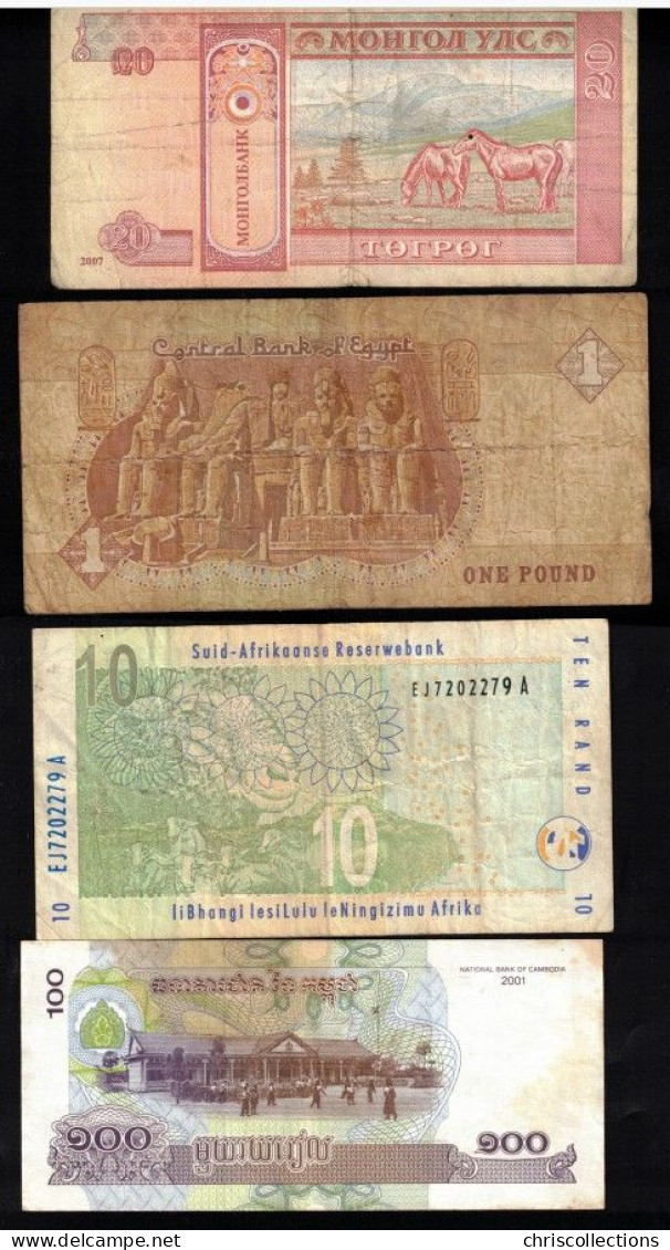 MONDE - Lot De 7 Billets Etrangers - Collections & Lots