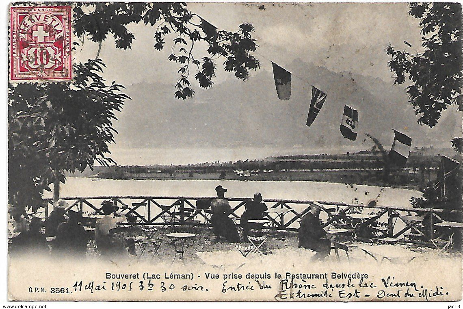 L200B1916 - Bouveret (Lac Léman) - Vue Prise Depuis Le Restaurant Belvédère - Port-Valais