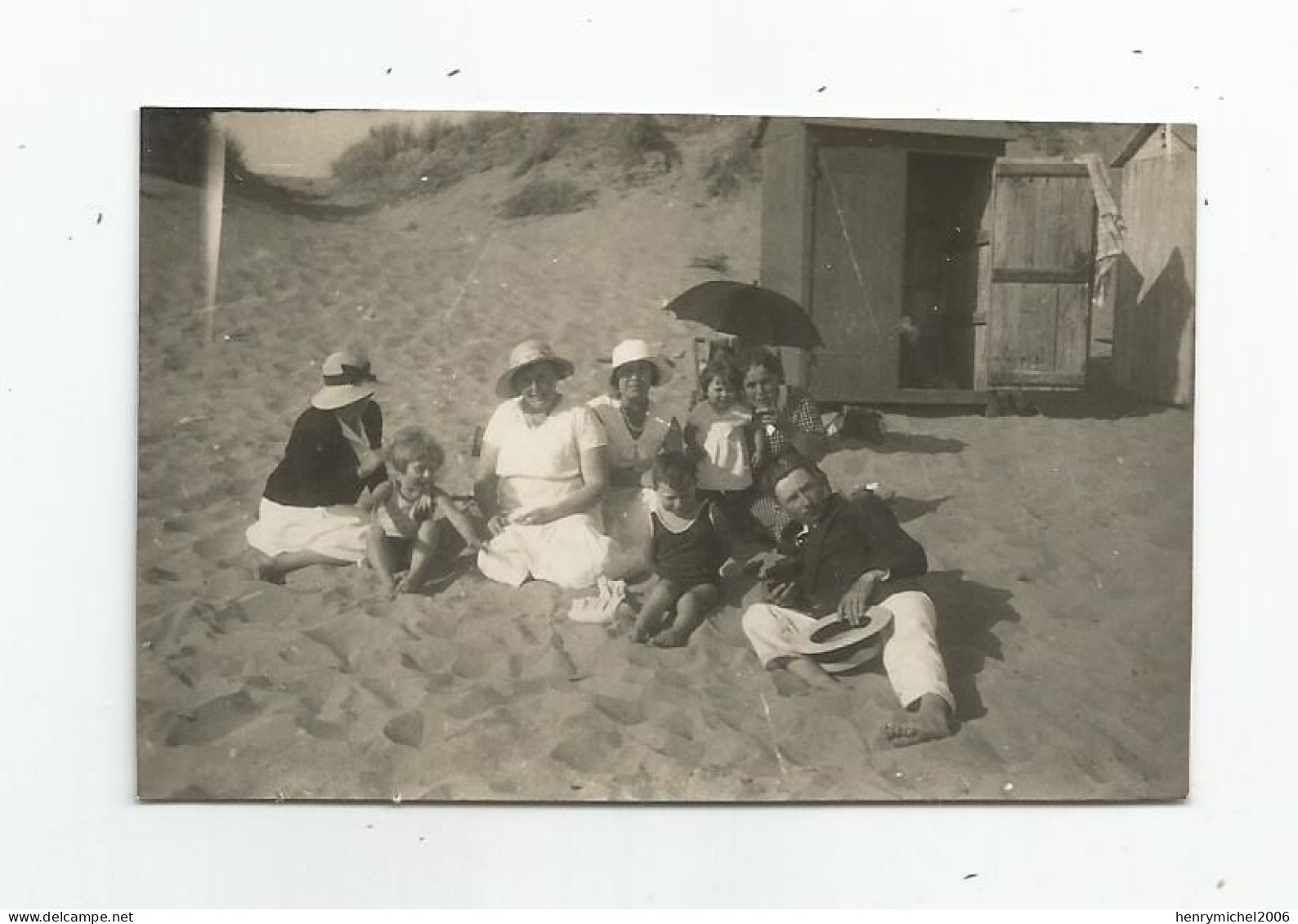 Photographie 85 Vendée Brétignoles Sur Mer Cabine De Bain Plage Photo 8,5x5,5 Cm - Orte