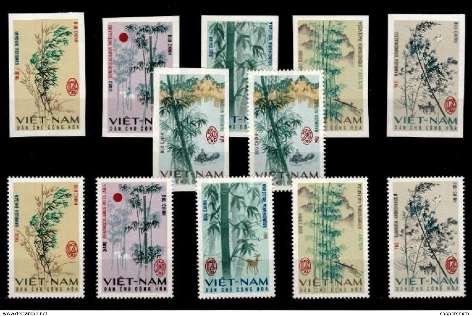 (047-67) Viet Nam  Flora / Plants / Bamboo / Bambus ** / Mnh   Michel 469-74 A+B - Viêt-Nam