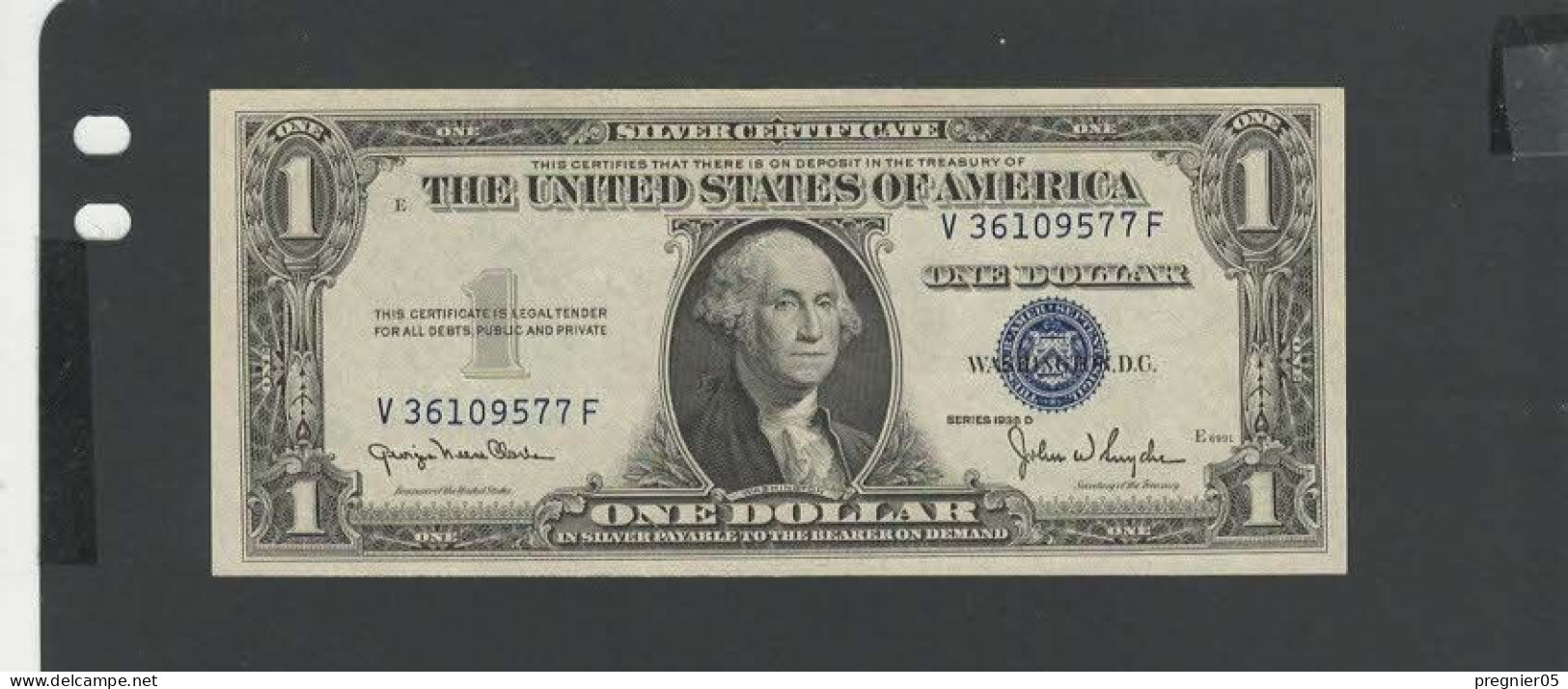 Baisse De Prix USA - Billet 1 Dollar 1935D1  NEUF/UNC  P.416D Wide Reverse - Certificats D'Argent (1928-1957)